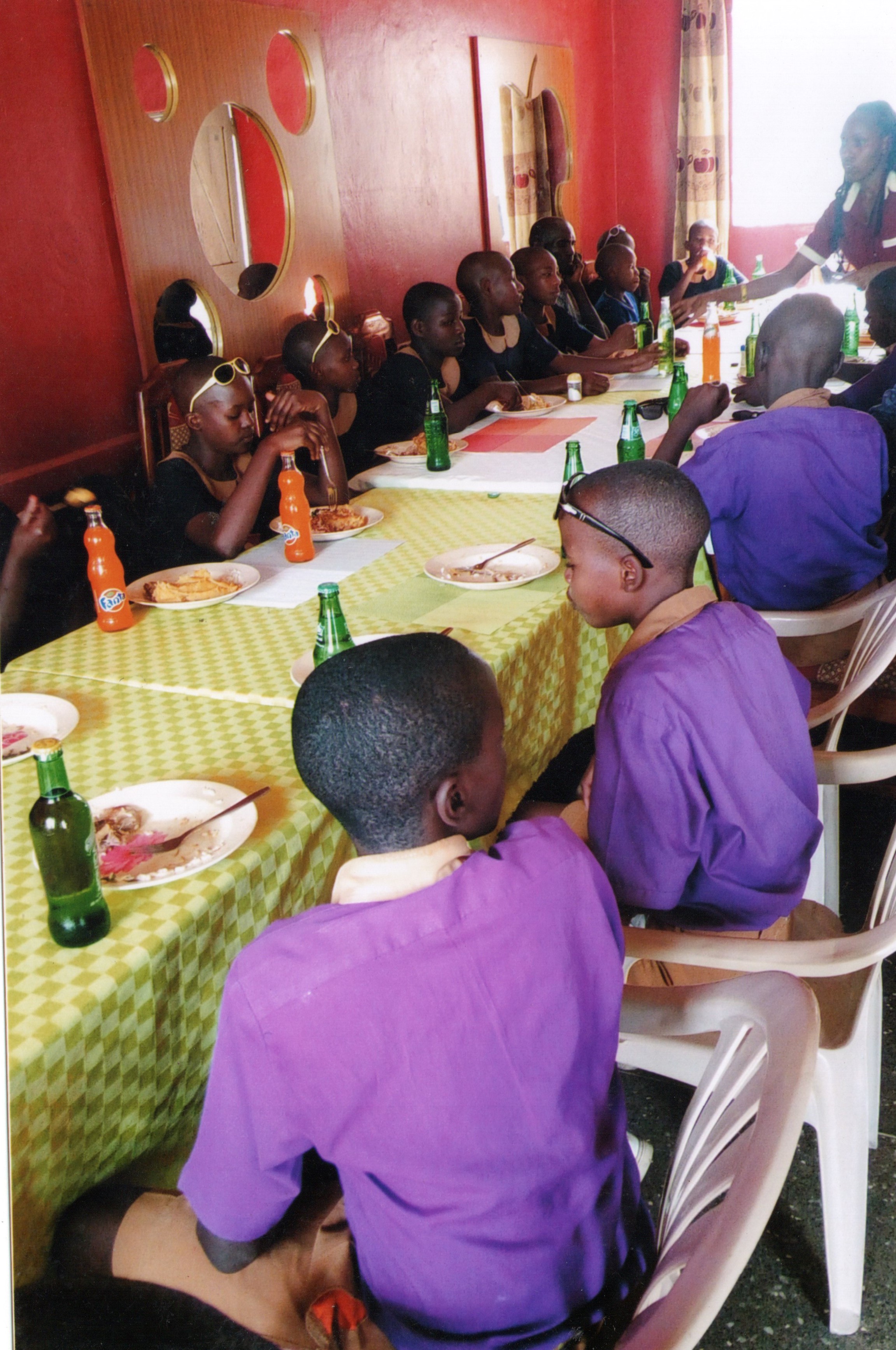 Students having Lunch